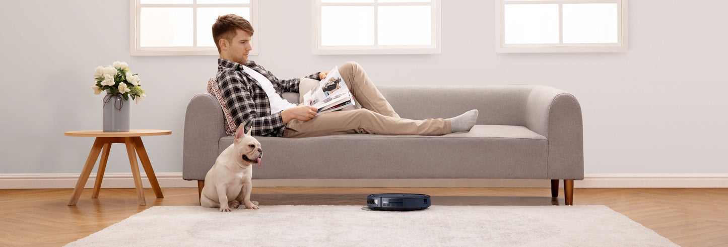 25C Wi-Fi Connected Robot Vacuum, Great for Picking up Pet Hairs, Quiet, Slim